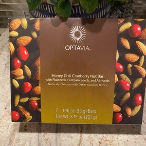 Optavia Select - Full Box of 7 Honey Chili Cranberry Nut Bar. Best By 9/3//22